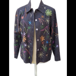 Vintage Julia Kim Women's Size PS Black Jacket Coat  Art To Wear